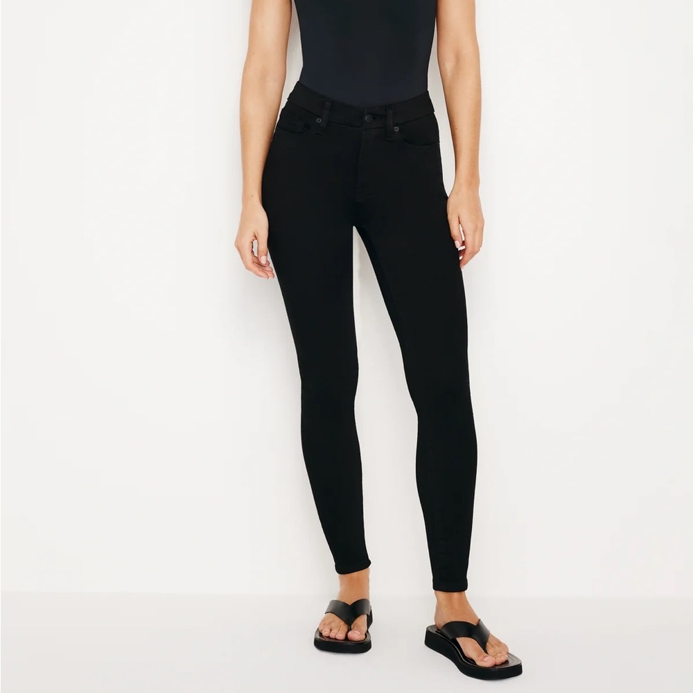 Good American - Good Legs High Rise Skinny Jeans Black Size 0 / 25
